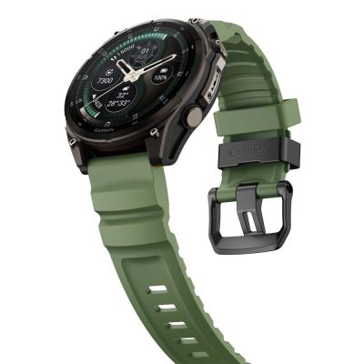 3. Pasek Tech-Protect Motion na Garmin Fenix 5X / 5X Plus / 6X / 6X Pro / 7X / 8 / 8 Pro / 9 / 9 Pro (51 mm) - zielony