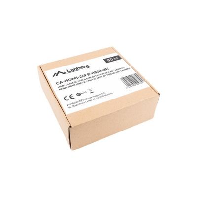7. LANBERG KABEL HDMI M/M V2.0 80M OPTYCZNY AOC CA-HDMI-20FB-0800-BK