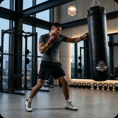 15. Worek bokserski - 140 Black - 140 cm / 40 kg