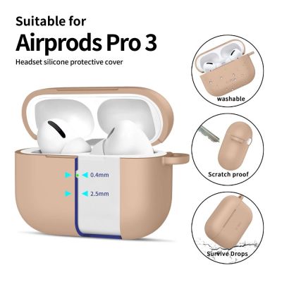 4. Etui Tech-Protect Silicone Hook na AirPods Pro - beżowe