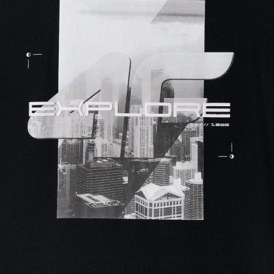 6. Koszulka męska 4F M2660 głęboka czerń 4FWSS26TTSHM2660 20S