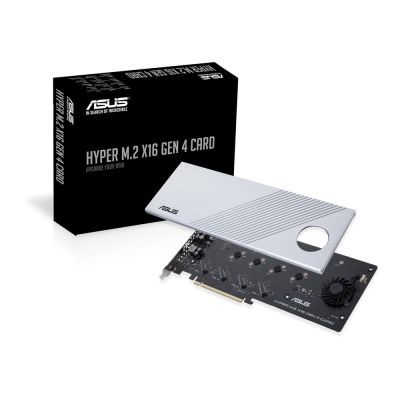 9. Kontroler ASUS Hyper M.2 PCIe 4.0 x16, 4x M.2 NVMe (2242/2260/2280/22110) GEN 4