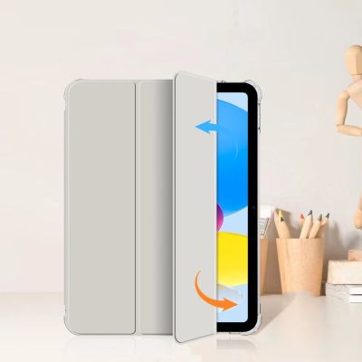 5. Etui Tech-Protect SC Pen Hybrid na iPad 10 / 2022 - szare - przezroczyste