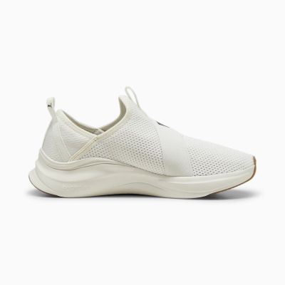 5. Sneakersy do biegania damskie Puma Softride Harmony Slip-On buty sportowe beżowe (379606-02)