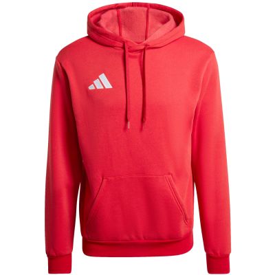 8. Bluza męska adidas Entrada 26 Hoody czerwona JZ6576