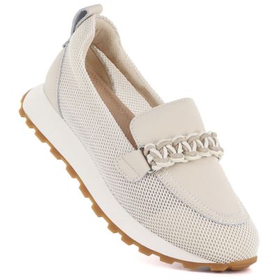 2. Kozaki płaskie ocieplane Potocki W WOL100B beżowe