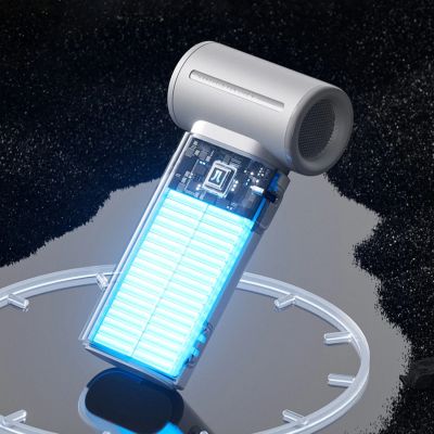 3. Mini dmuchawa Jisulife Handheld Fan Life9 3600mAh przenośny wiatraczek wentylator USB - szary