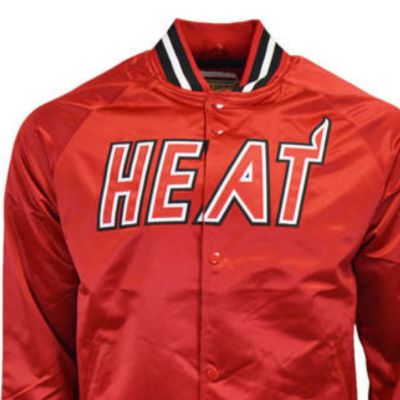 3. Kurtka męska Mitchell & Ness Lighweight Satin Jacket NBA Miami Heat