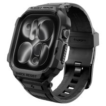 Pasek z obudową Spigen Rugged Armor Pro na Apple Watch 46 mm - czarny matowy