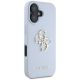4. Etui Guess Grained Big 4G Logo Small Classic Logo na iPhone 16 - niebieskie