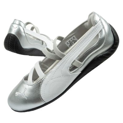 Puma buty damskie sportowe Speedcat Ballet srebrne balerinki modne