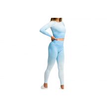 GymHero Ombre Rushguard Longsleeve LONG-BABYBLUE Niebieskie M