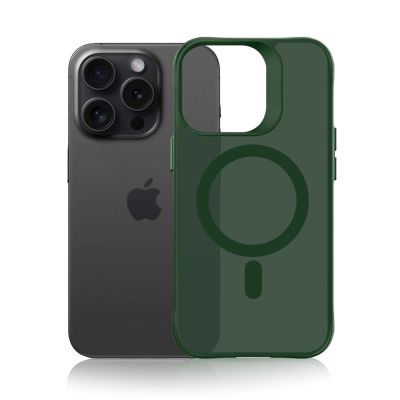 6. Etui 3mk Smoke MagCase na iPhone 16 Pro Max - zielone-półprzezroczyste