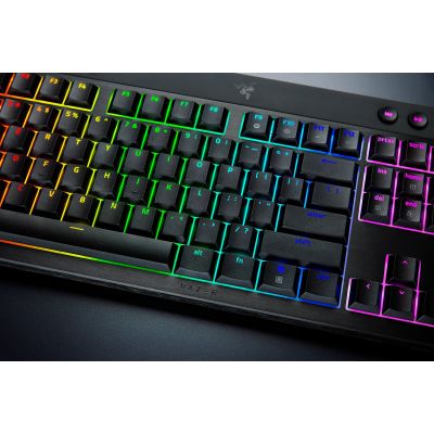 Klawiatura Razer BlackWidow V4 Low-profile HyperSpeed (zielony przełącznik) - Układ amerykański