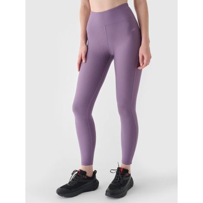 4. Legginsy treningowe z wysokim stanem damskie 4F 4FRAW24TFTIF353-50S