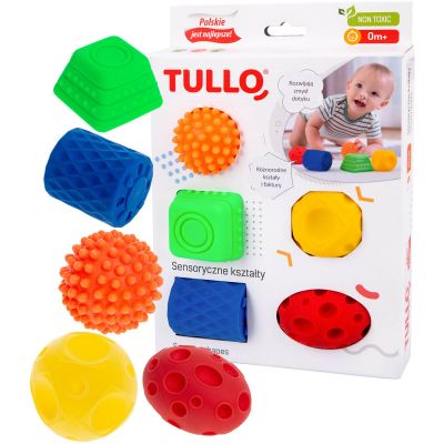 3. Piłki sensoryczne kształty 5 szt. AM Tullo 421