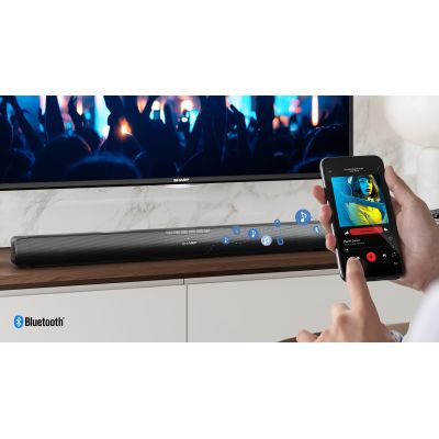 10. Sharp HT-SB100 moduł głośników Czarny 2.0 kan. 75 W