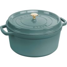 STAUB LA COCOTTE Garnek żeliwny okrągły 2.2 ltr, eukaliptusowy