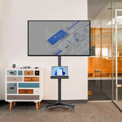 6. MACLEAN PROFESJONALNY,32-55", NA KÓŁKACH, MAX. VESA 400X400, MAX. 25KG MC-949