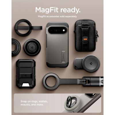 13. Etui Spigen Tough Armor Mag MagSafe na Google Pixel 11 Pro XL - ciemnoszare