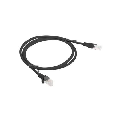 2. Patchcord UTP Lanberg PCU6-10CC-0100-BK (RJ45 - RJ45 ; 1m; UTP; kat. 6; kolor czarny)