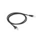 2. Patchcord UTP Lanberg PCU6-10CC-0100-BK (RJ45 - RJ45 ; 1m; UTP; kat. 6; kolor czarny)