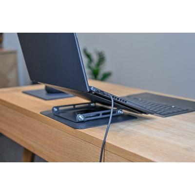 17. MEDIA-TECH REGULOWANA, OBRACANA, ERGONOMICZNA PODSTAWKA POD LAPTOPA LAPTOP STAND ROTO MT2662