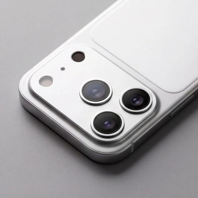 5. Szkło hartowane na aparat Tech-Protect Camfull Fit+ na iPhone 18 Pro Max - srebrne