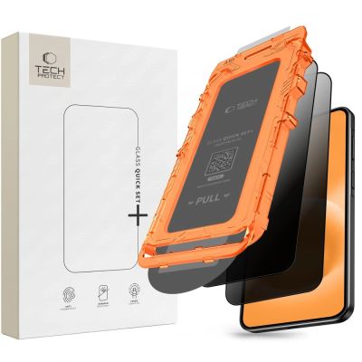Szkło hartowane Tech-Protect Quick Set Spy+ 2-Pack prywatyzujące na Samsung Galaxy A18 4G / 5G