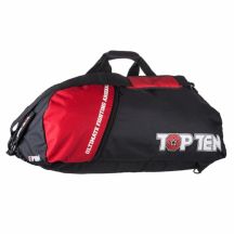 Torba sportowa TOP TEN z funkcją plecaka 70 x 35 cm TOR-P2 MMA czarno-czerwona