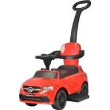 Rowerek biegowy Buddy Toys Mercedes Benz GLE 3 w 1 czerwony / od 2 lat / maks. ładowność 23 kg