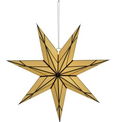 8. DEKORACJA PAPIEROWA GWIAZDA 50CM 7 RAMION KREMOWA