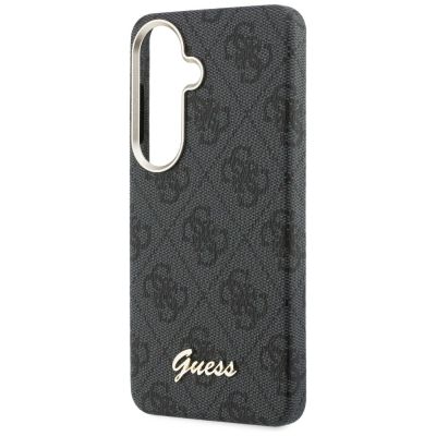 6. Etui Guess 4G Script MagSafe na Samsung Galaxy S26 - czarny
