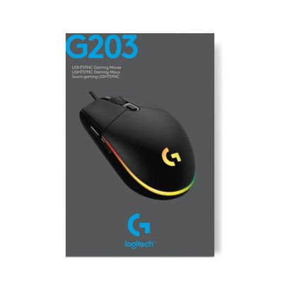 10. Logitech Mysz G203 Lightsync