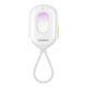 4. Wykrywacz ukrytych kamer Baseus Heyo Series II z alarmem i mini latarką + kabel Baseus Simple USB-A - USB-C – biały
