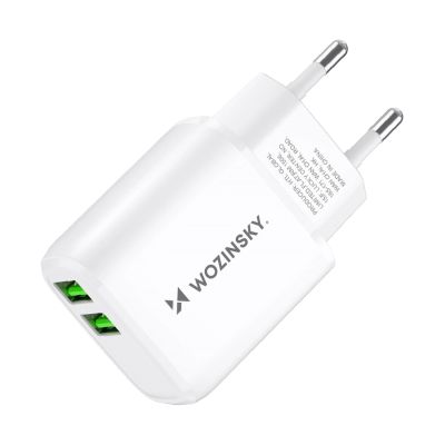 4. Ładowarka sieciowa Wozinsky CUWCW 2,4A 2 x USB-A - biała