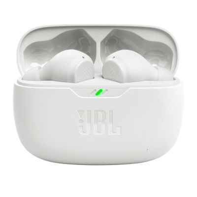 7. Słuchawki JBL Wave Beam bezprzewodowe dokanałowe Bluetooth 5.2 IP54 IPX2 - białe