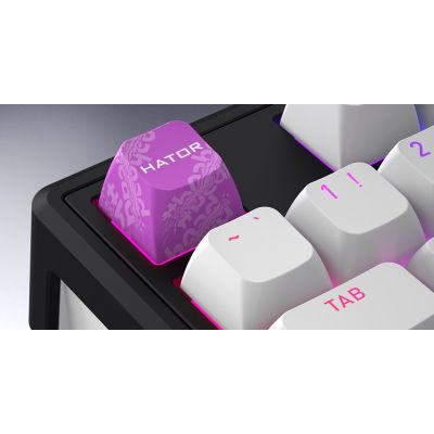 23. HATOR Skyfall 80 MAG ULTIMA 8K wireless klawiatura Gaming USB + RF Wireless + Bluetooth QWERTY US English Czarny, Biały