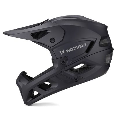 2. Kask rowerowy fullface Wozinsky z odpinanym daszkiem 60-62 cm - czarny