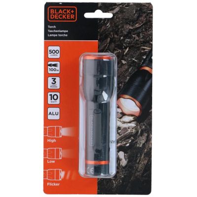 7. LATARKA TAKTYCZNA ALUMINIOWA 10W 500LUMENÓW BLACK + DECKER