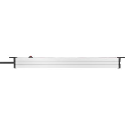 3. Listwa zasilająca Brennenstuhl Alu-Line 19" Steckdosenleiste 8-fach - 10A Sicherungsautomat und Kaltgerätestecker [19" Steckerleiste für Serverschränke mit 2m Kabel]