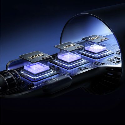 7. Ładowarka samochodowa Joyroom JR-CCN07 145W 2xUSB-C USB-A + kabel USB-C 100W - ciemnoszara