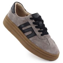 Półbuty zamszowe taupe Filippo W DP7114 PAW642