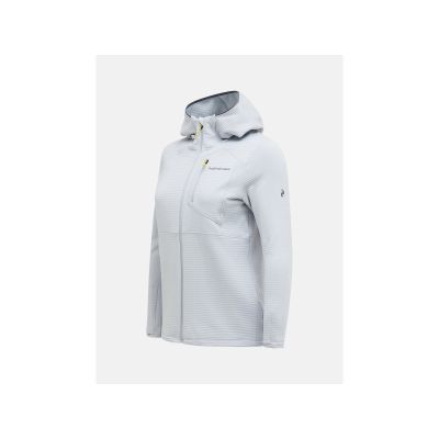 3. Bluza damska PEAK PERFORMANCE W Trail Polartec Power Grid Zip Hood kolor szary