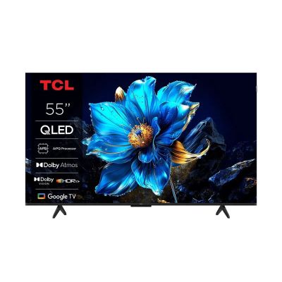 Telewizor TCL 55T69C QLED 55" 4K Ultra HD Google TV Dolby Atmos DVB-T2 Metaliczny
