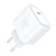 9. Ładowarka sieciowa 3mk Rayo Charger 20W PD3.0 PPS USB-C + kabel USB-C / USB-C 3A 60W - biała