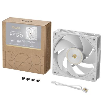 10. Wentylator ASUS PROART PF120 FAN PWM WHITE
