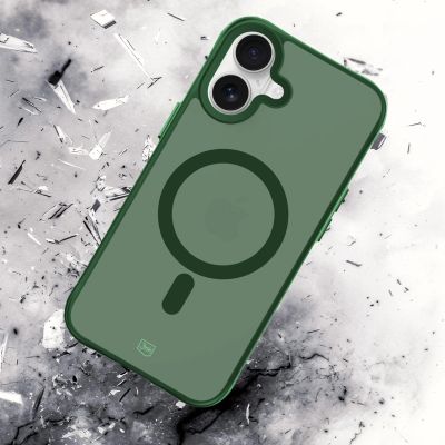 25. Etui 3mk Smoke MagCase na iPhone 16 - zielone-półprzezroczyste