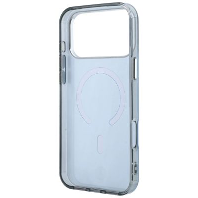7. Etui Mercedes Double Layer Iconic Logo MagSafe na iPhone 18 Pro Max / 17 Pro Max - niebieskie