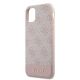 6. Etui Guess 4G Stripe Collection na iPhone 11 / Xr 6,1" - różowe